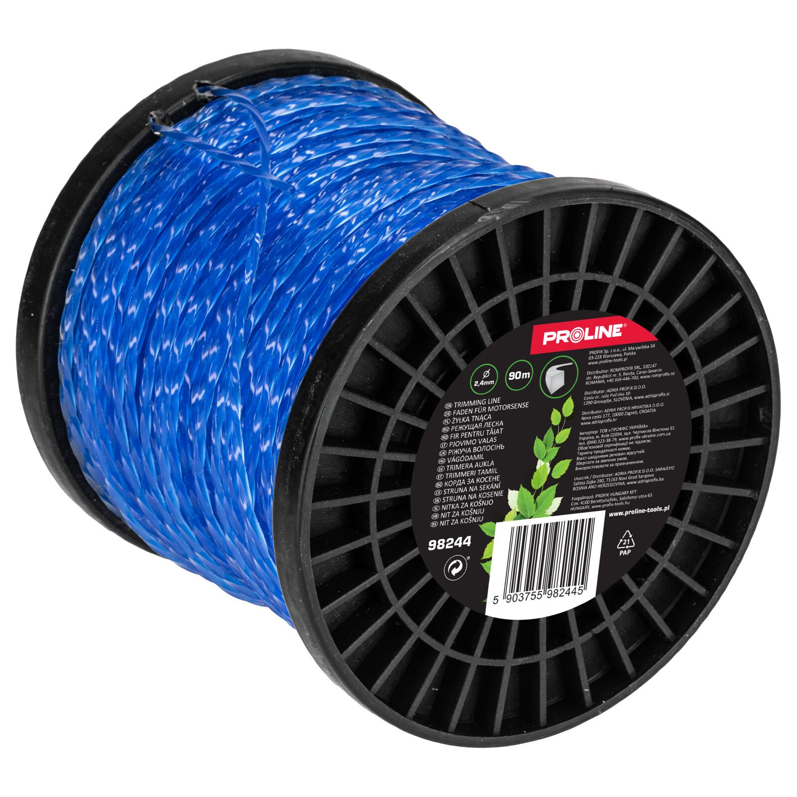 PROLINE TOOLS Trimmerlinje Twist Fyrkantig 2, 4 mm x 90m (Spole), Proline - 3