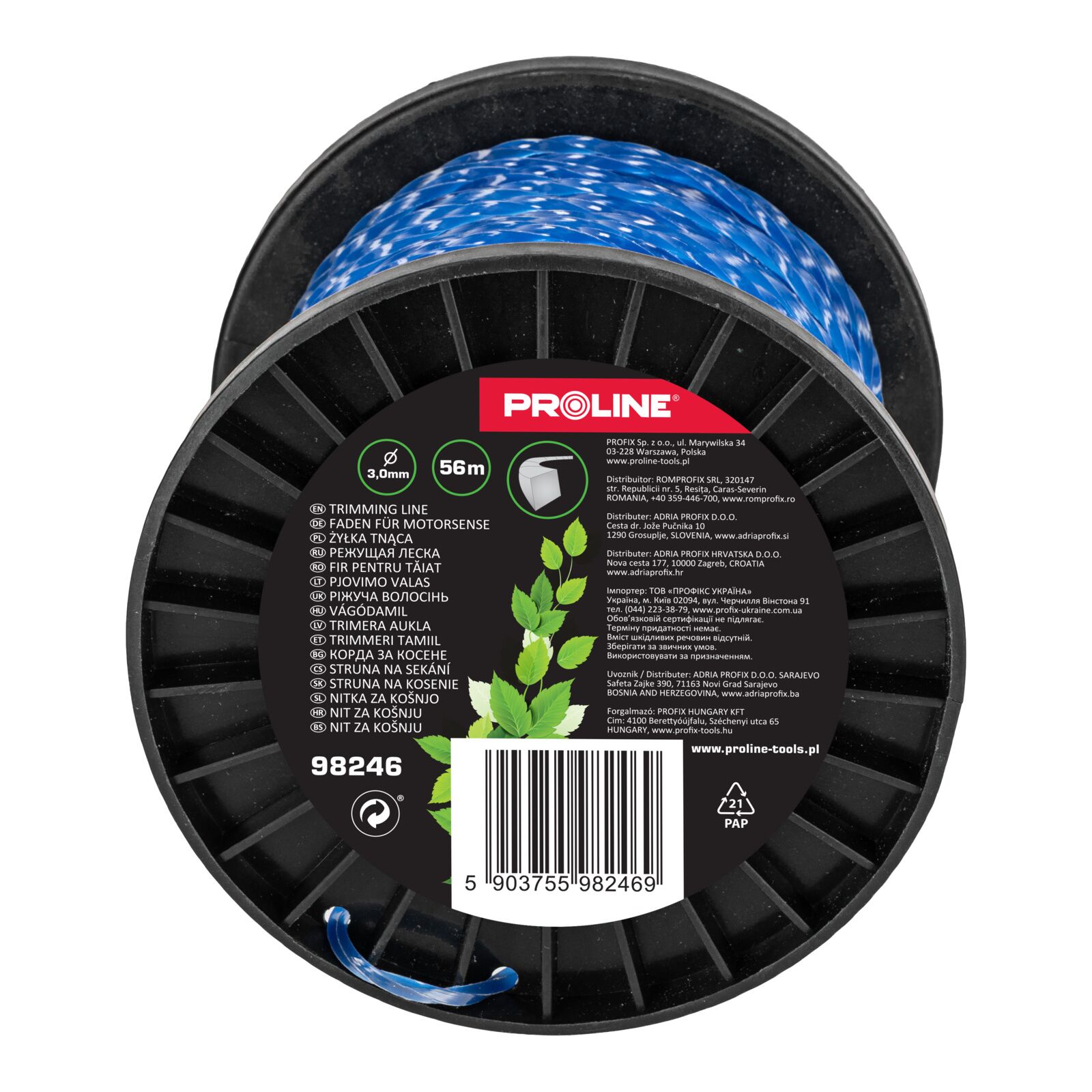PROLINE TOOLS Trimmerlinje Twist Fyrkantig 3, 0 mm x 90m (Spole), Proline - 2