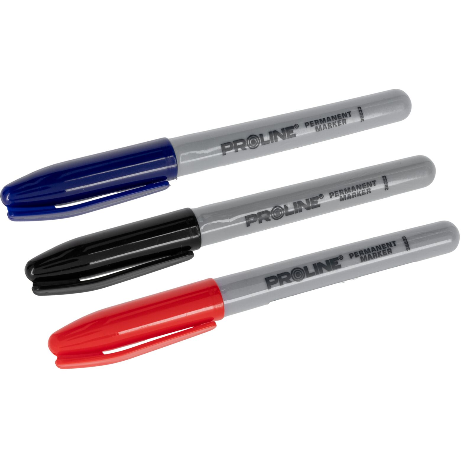 PROLINE TOOLS Permanent Märkpenna Bullet 3-pack Svart/Blå/Röd, Proline - 3