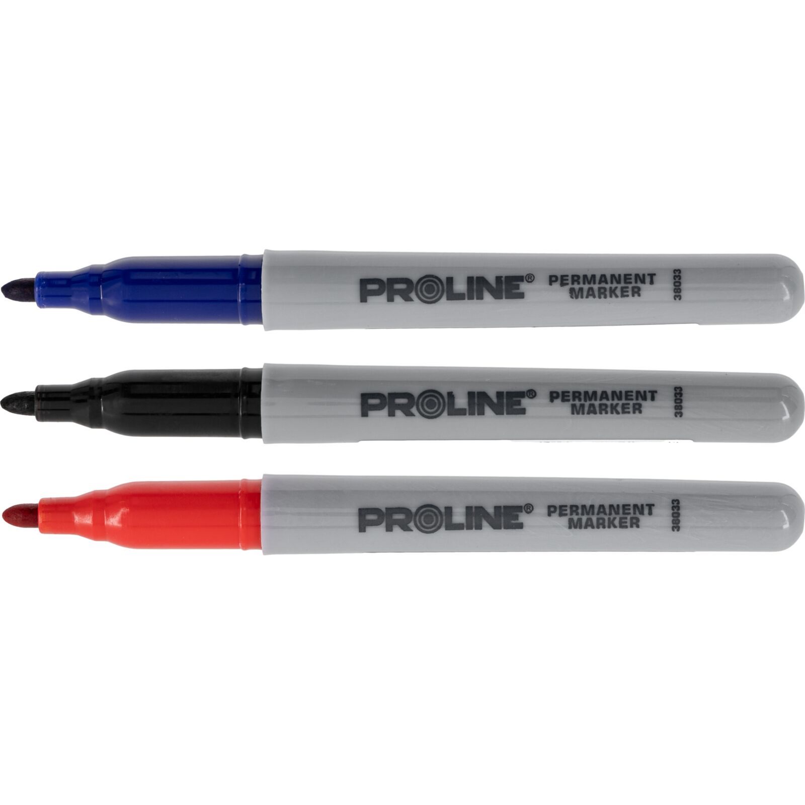 PROLINE TOOLS Permanent Märkpenna Bullet 3-pack Svart/Blå/Röd, Proline - 4