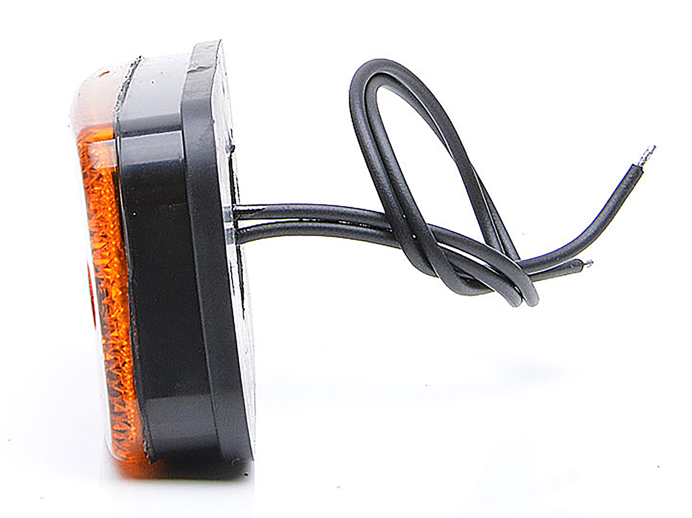 Sidomarkering/blinker Gul med 2 linjer 2 m kabel - 2