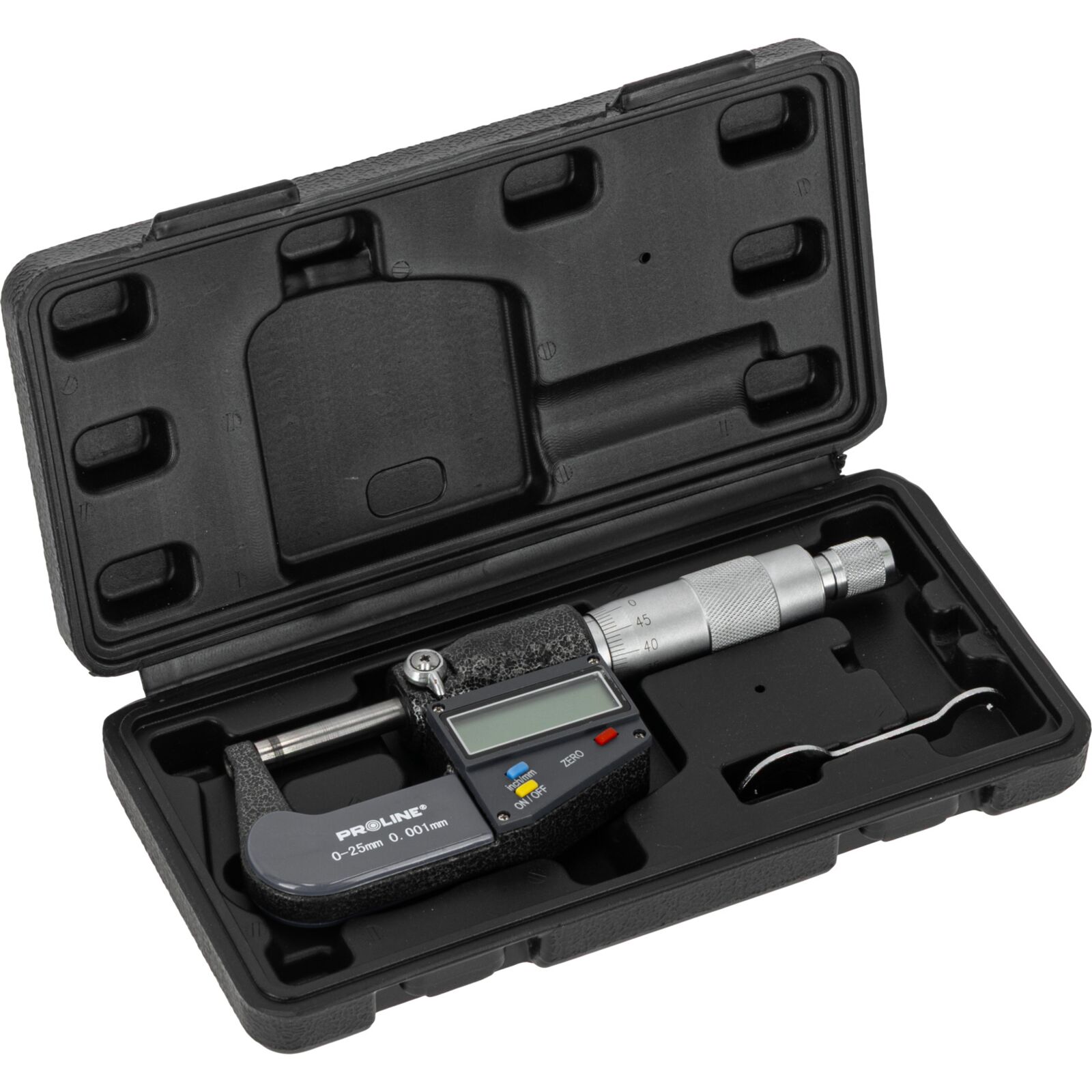PROLINE TOOLS Mikrometer Elektronisk 0-25 mm, Noggrannhet 0, 001 mm, CE, Proline - 2