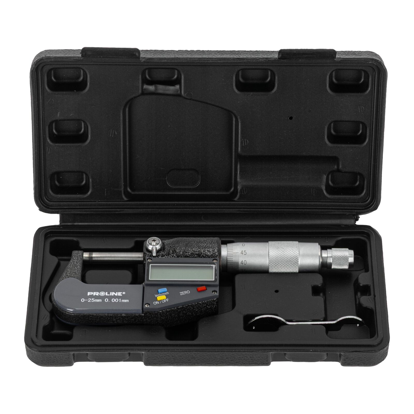 PROLINE TOOLS Mikrometer Elektronisk 0-25 mm, Noggrannhet 0, 001 mm, CE, Proline - 4