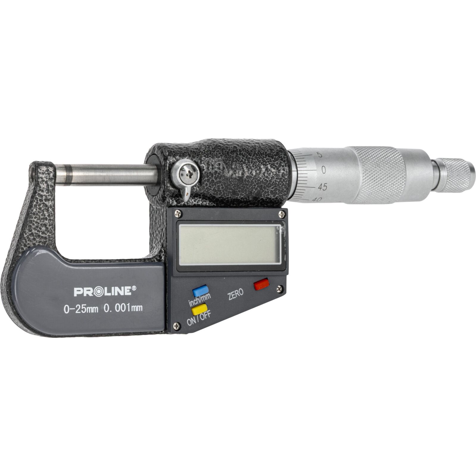 PROLINE TOOLS Mikrometer Elektronisk 0-25 mm, Noggrannhet 0, 001 mm, CE, Proline - 5
