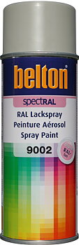 Belton Sprayfärg Gråvit RAL 9002 400 ML