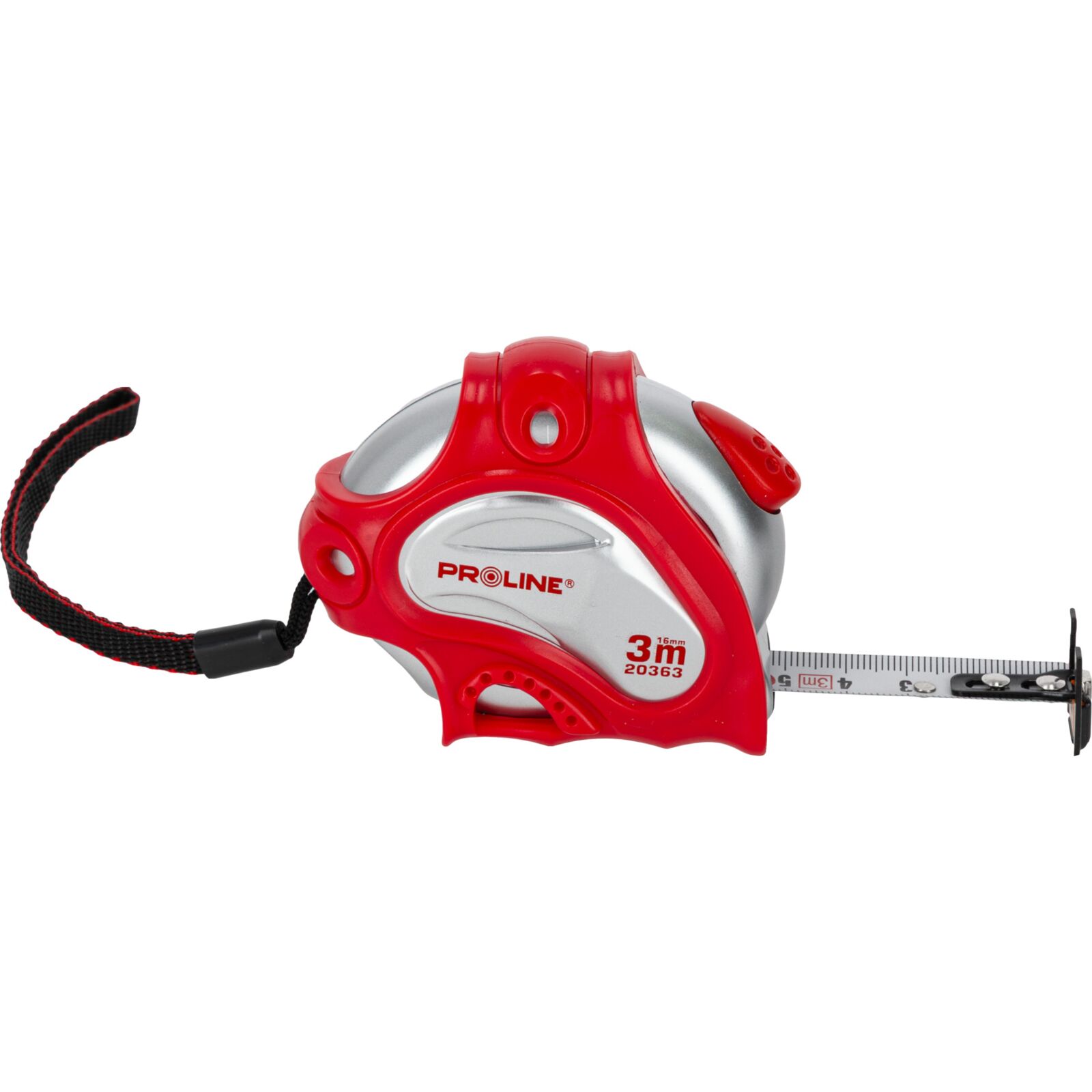 PROLINE TOOLS Måttband 3-8m, Metall Vit, Dubbelsidig, med Magnet, 16-25 mm, CE, Proline (Längd (m) : 3) - 5