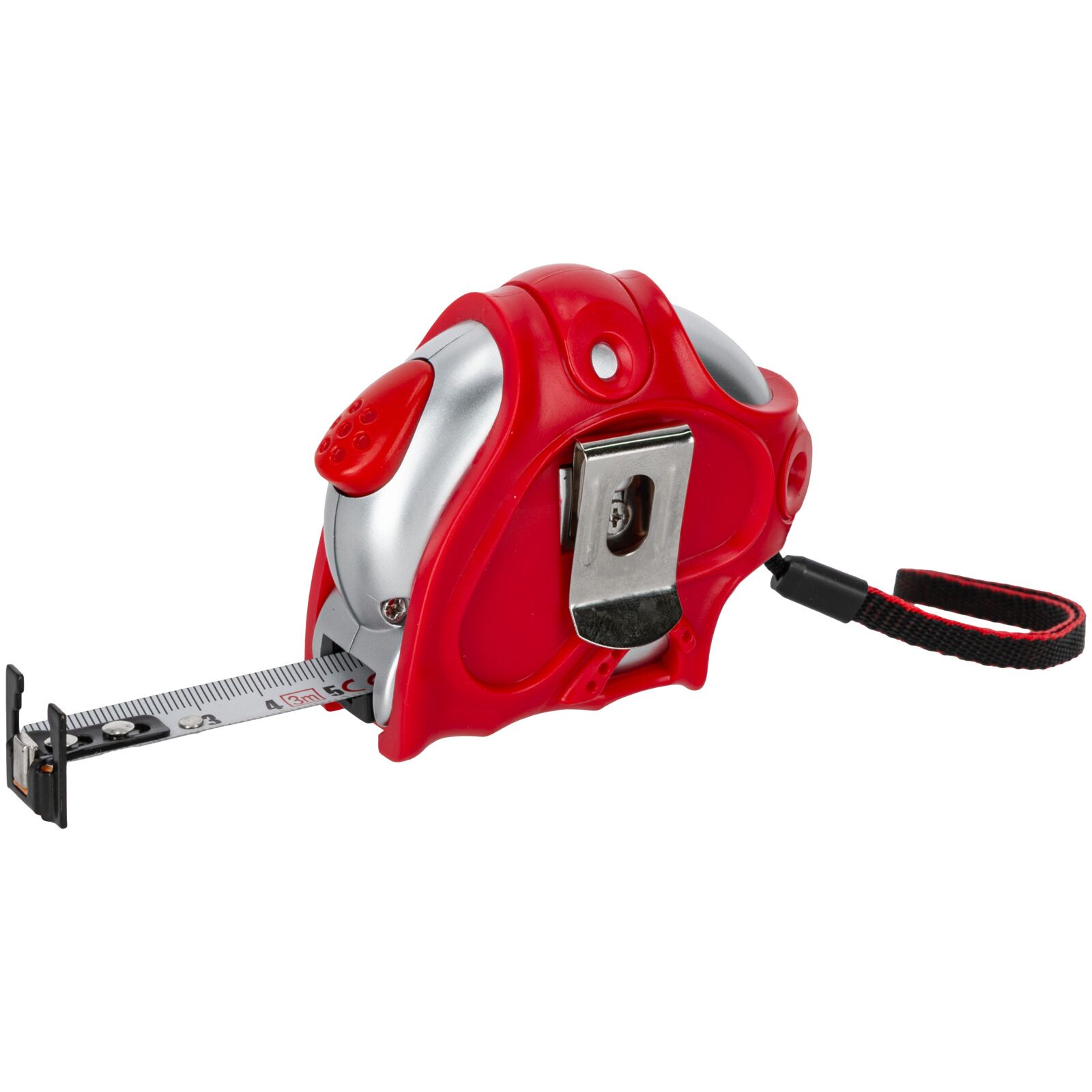 PROLINE TOOLS Måttband 3-8m, Metall Vit, Dubbelsidig, med Magnet, 16-25 mm, CE, Proline (Längd (m) : 3) - 3