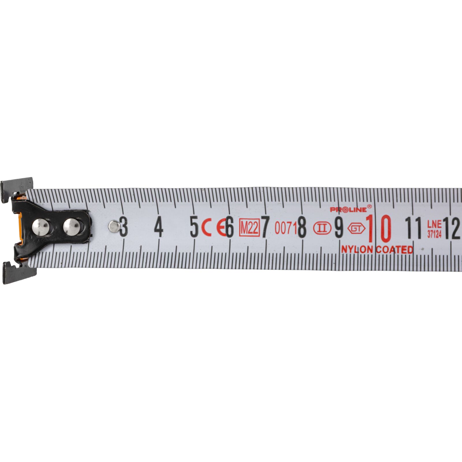 PROLINE TOOLS Måttband 3-8m, Metall Vit, Dubbelsidig, med Magnet, 16-25 mm, CE, Proline (Längd (m) : 3) - 6