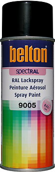 Belton Sprayfärg Blank Svart RAL 9005 400 ML