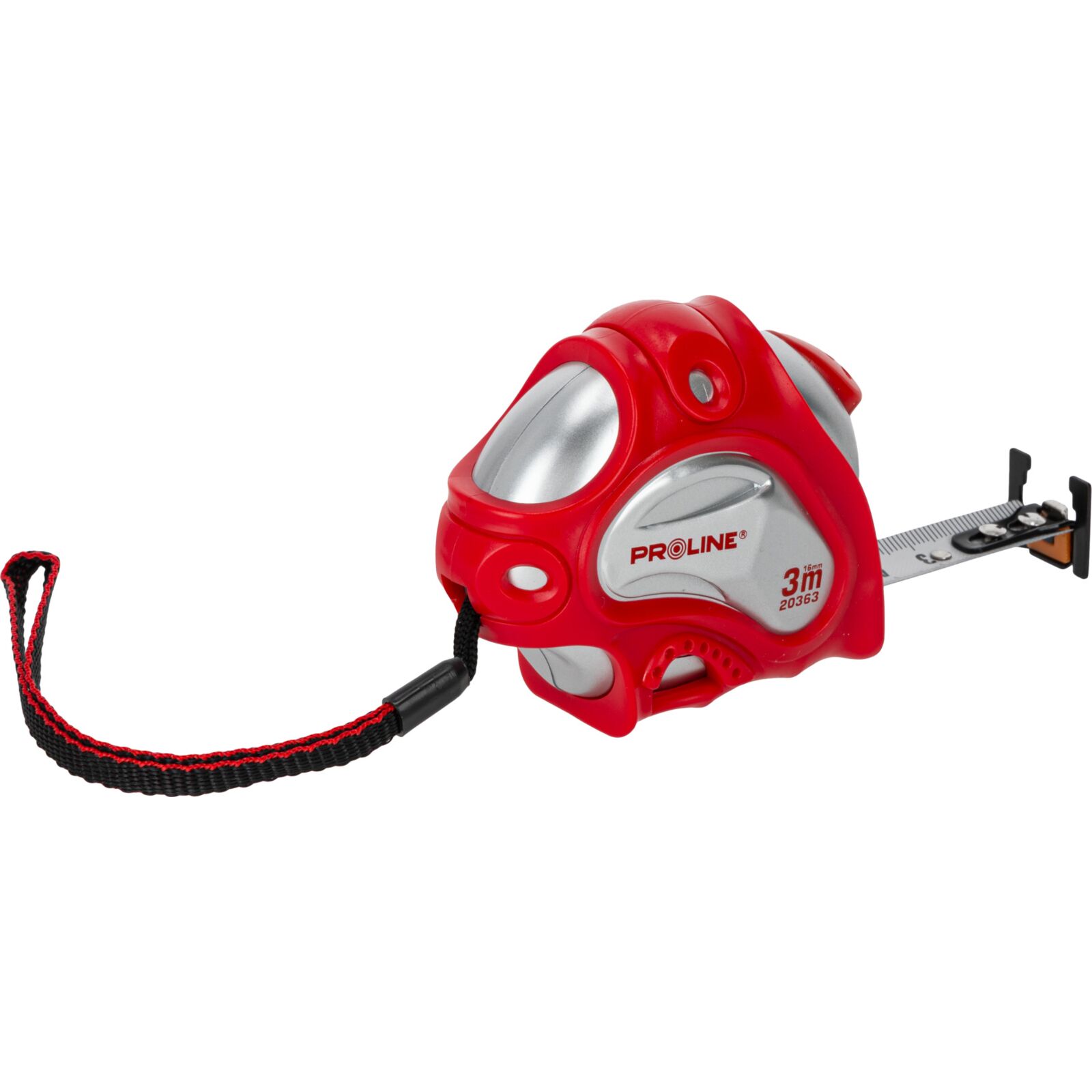 PROLINE TOOLS Måttband 3-8m, Metall Vit, Dubbelsidig, med Magnet, 16-25 mm, CE, Proline (Längd (m) : 8) - 4