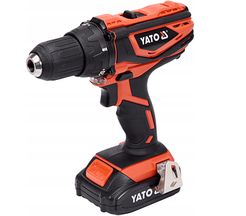 Yato Borrmaskin, skruvdragare, sladdlös, mycket stark 18V 2A 40Nm, 0-1650rpm, 2 växlar