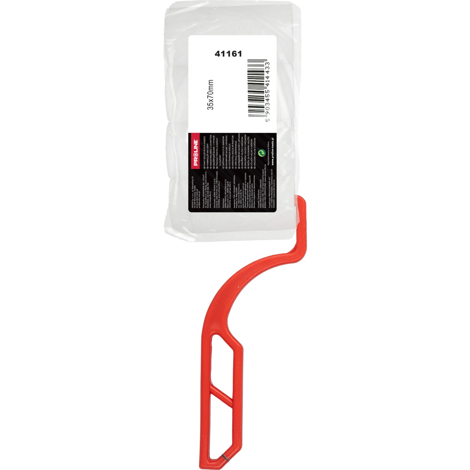 PROLINE TOOLS Handtag FI6 mm och Roller Sleeve Moltopren 35 x 7, 4-pack, Proline - 6