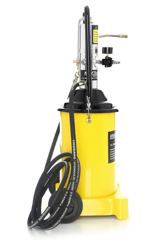 KRAFT&DELE Smörjpump 12L tryckluftsdriven, komplett sats med tillbehör - 14