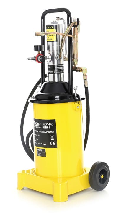 KRAFT&DELE Smörjpump 12L tryckluftsdriven, komplett sats med tillbehör - 11