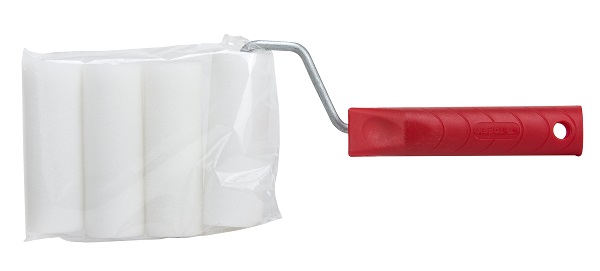PROLINE TOOLS Målarroller med refill 35 x 10 mm, 4 st, FI6, Moltopren, Proline