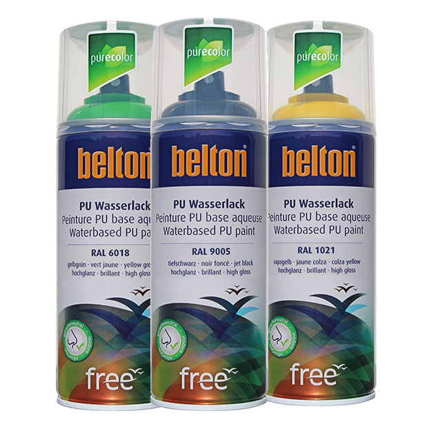 Belton Free Halvblank Svart RAL 9005 400 ML