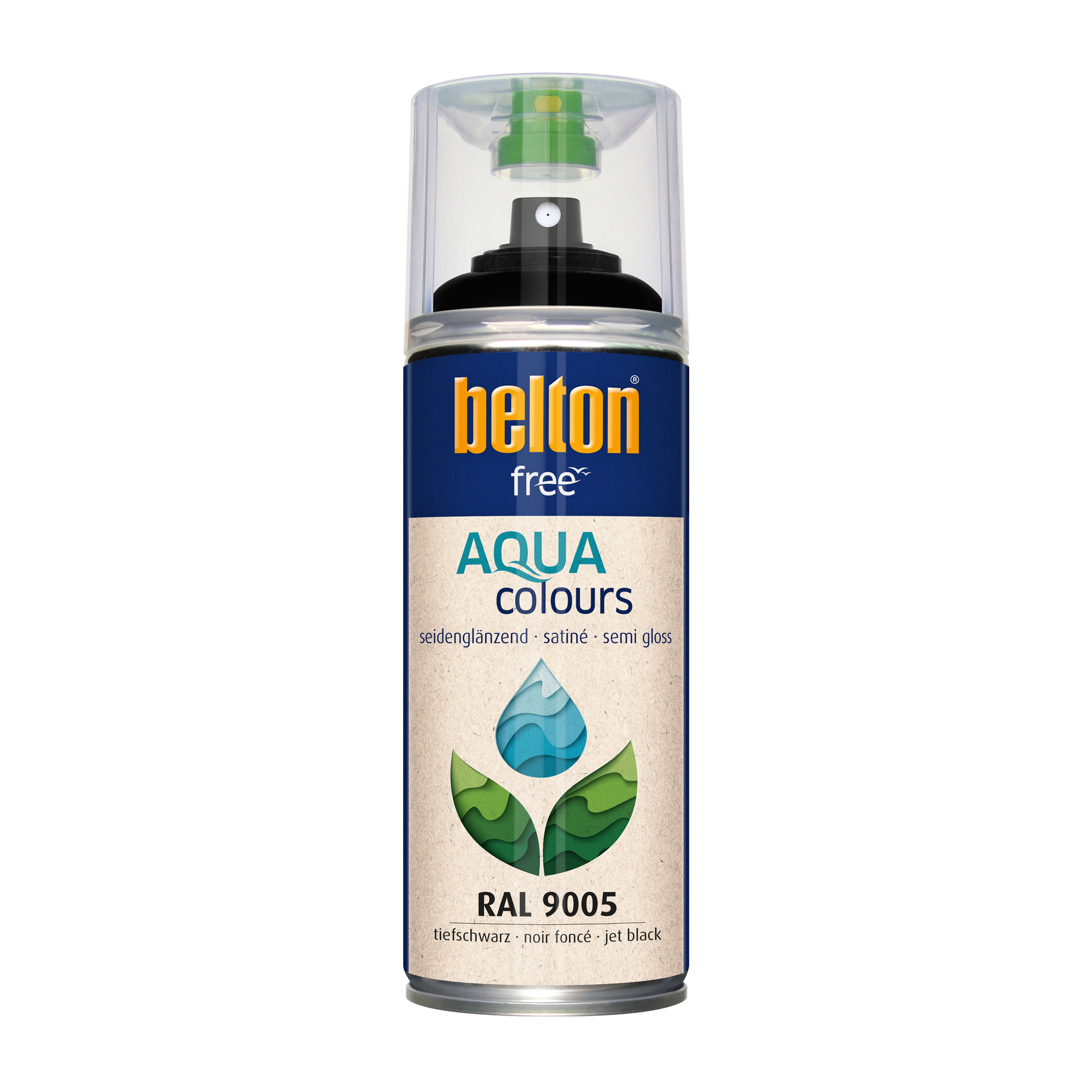 Belton Free Halvblank Svart RAL 9005 400 ML - 2
