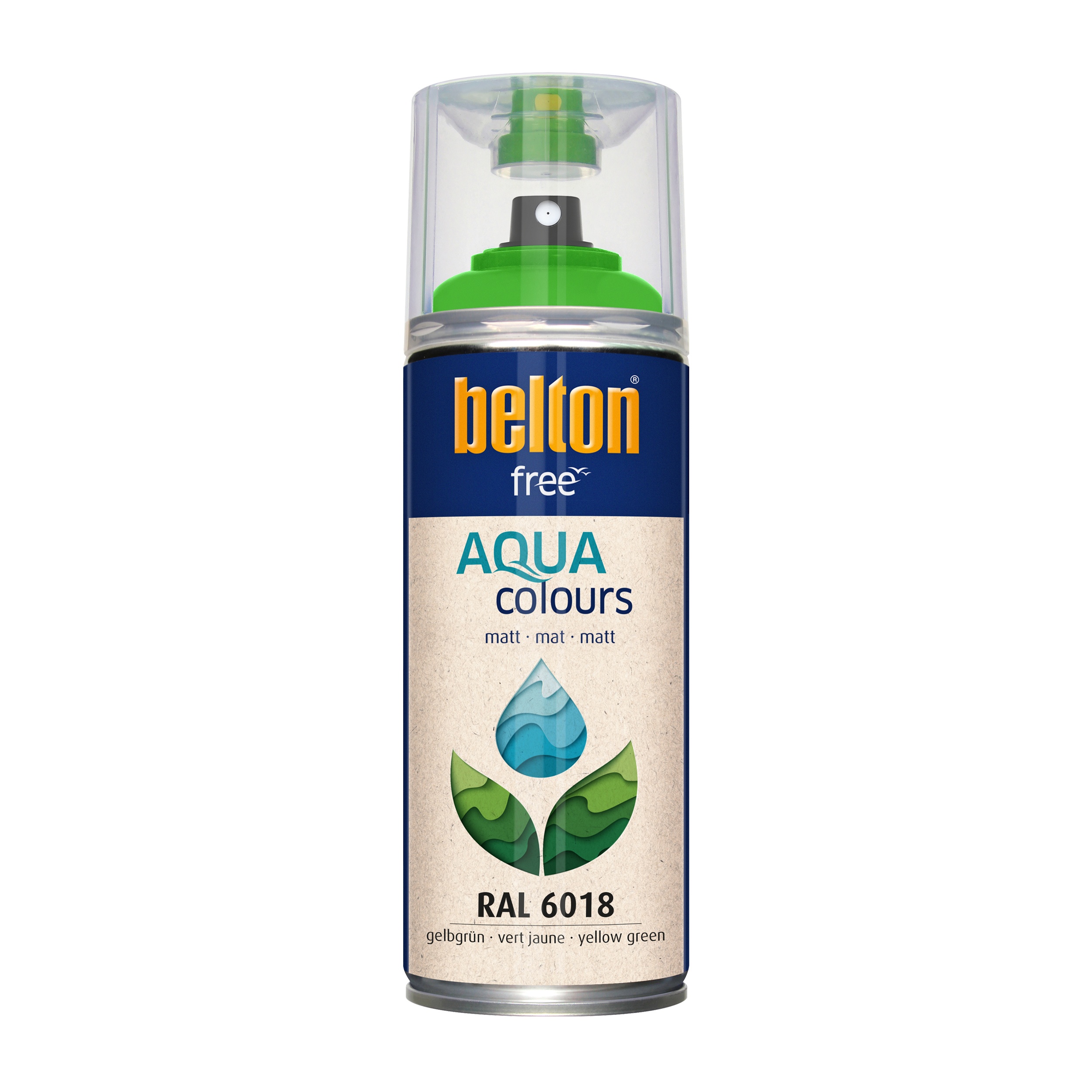 Belton Free Matt Gulgrön RAL 6018 400 ML - 2