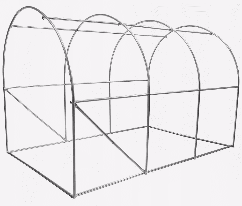 Odlingstält, växthustält höjd 2m, olika storlekar 6kvm-18kvm, med fönster, grön, Eco Garden - 2x3m - 13