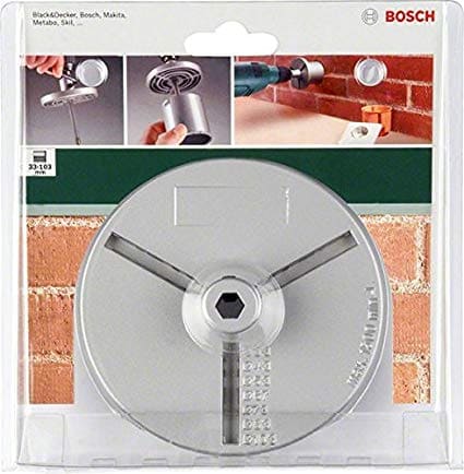 Fästplatta med centrumborr för hålsåg (wolfram) 33–103 mm, sexkant, BOSCH - 2