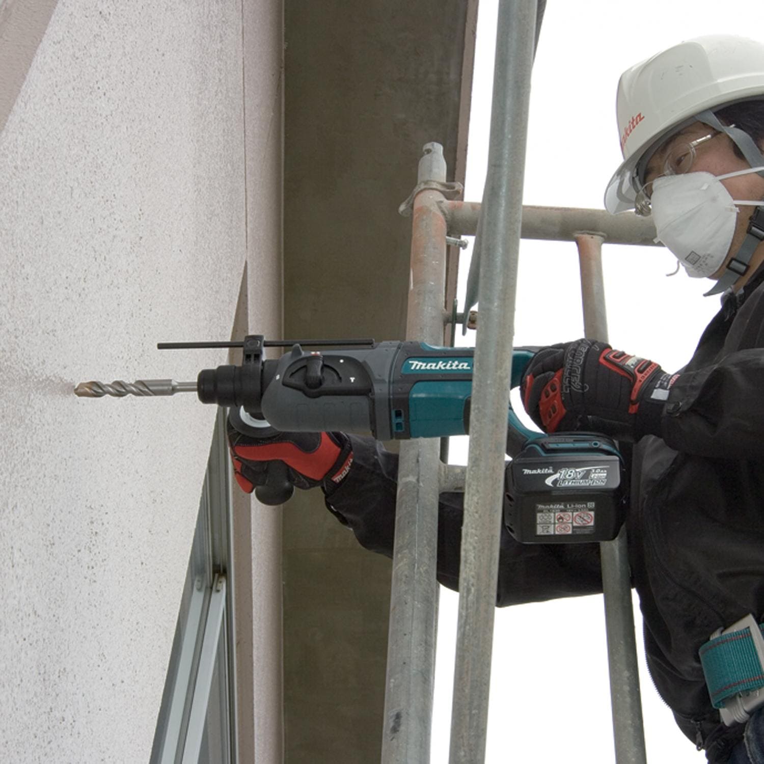 Slaggborrmaskin - sladdlös 18V kombihammare med tre funktioner, LED, MAKITA DHR241Z (utan batteri) - 3