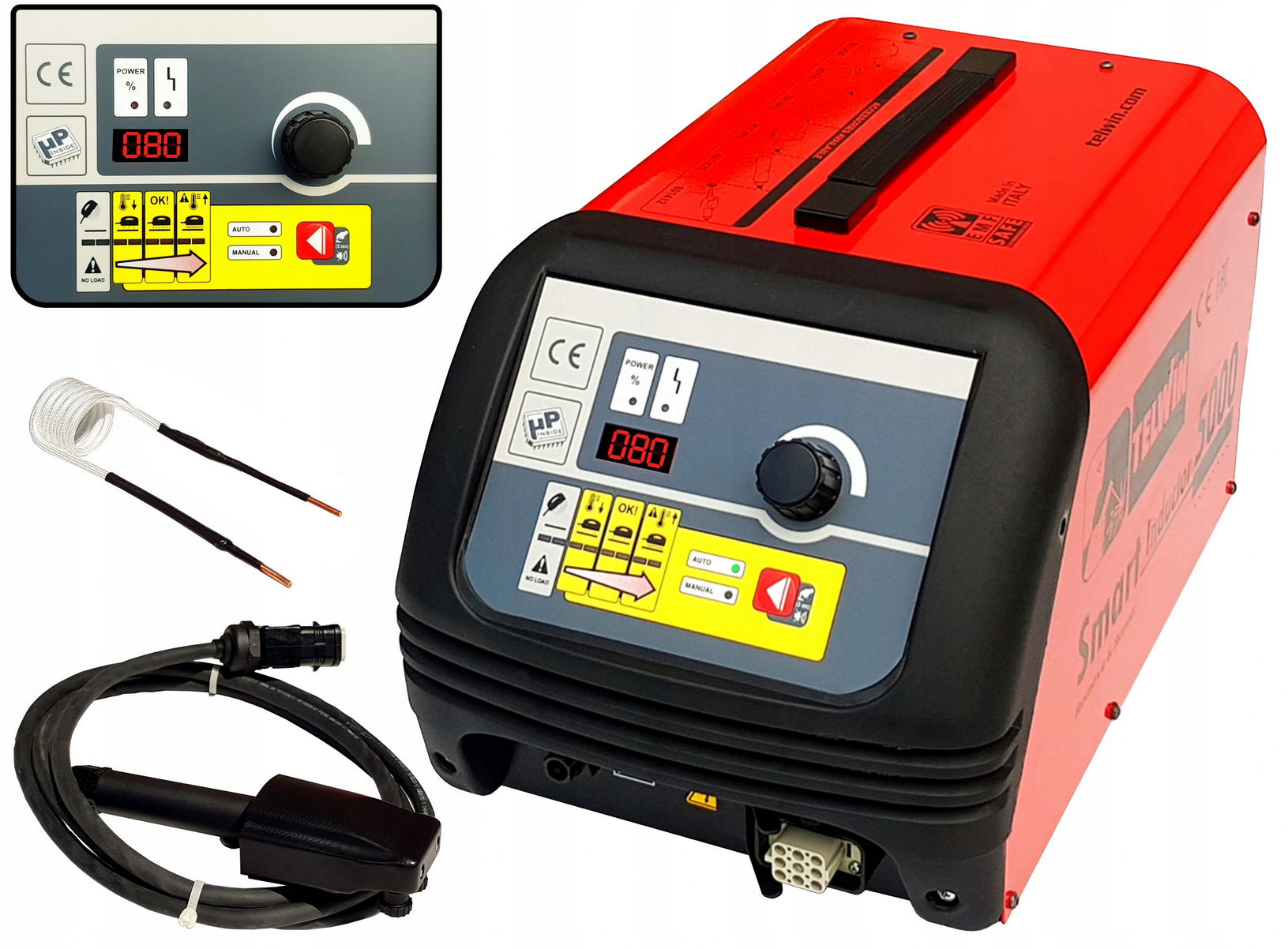 Induktionsvärmare 2.4kW 230v, digital Telwin Smart Induktor 5000 Twister