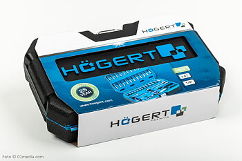 Högert Technik Bits, hylsor och tillbehör 1/4 sats med 46 delar, Högert