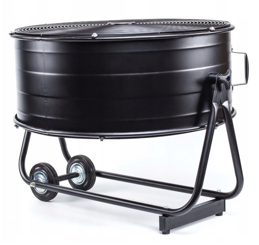 Kraftfull industrifläkt 61 cm (24) 220W, golvmodell med hjul, svart pulverlackad, 1300rpm, 12000 m3/h, Powermat REA - DEMO EX - 5