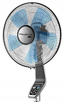Extremt tyst, stark golvfläkt 35db, 70W, 40 cm, toppkvalitet, fjärr, många finesser, Rowenta