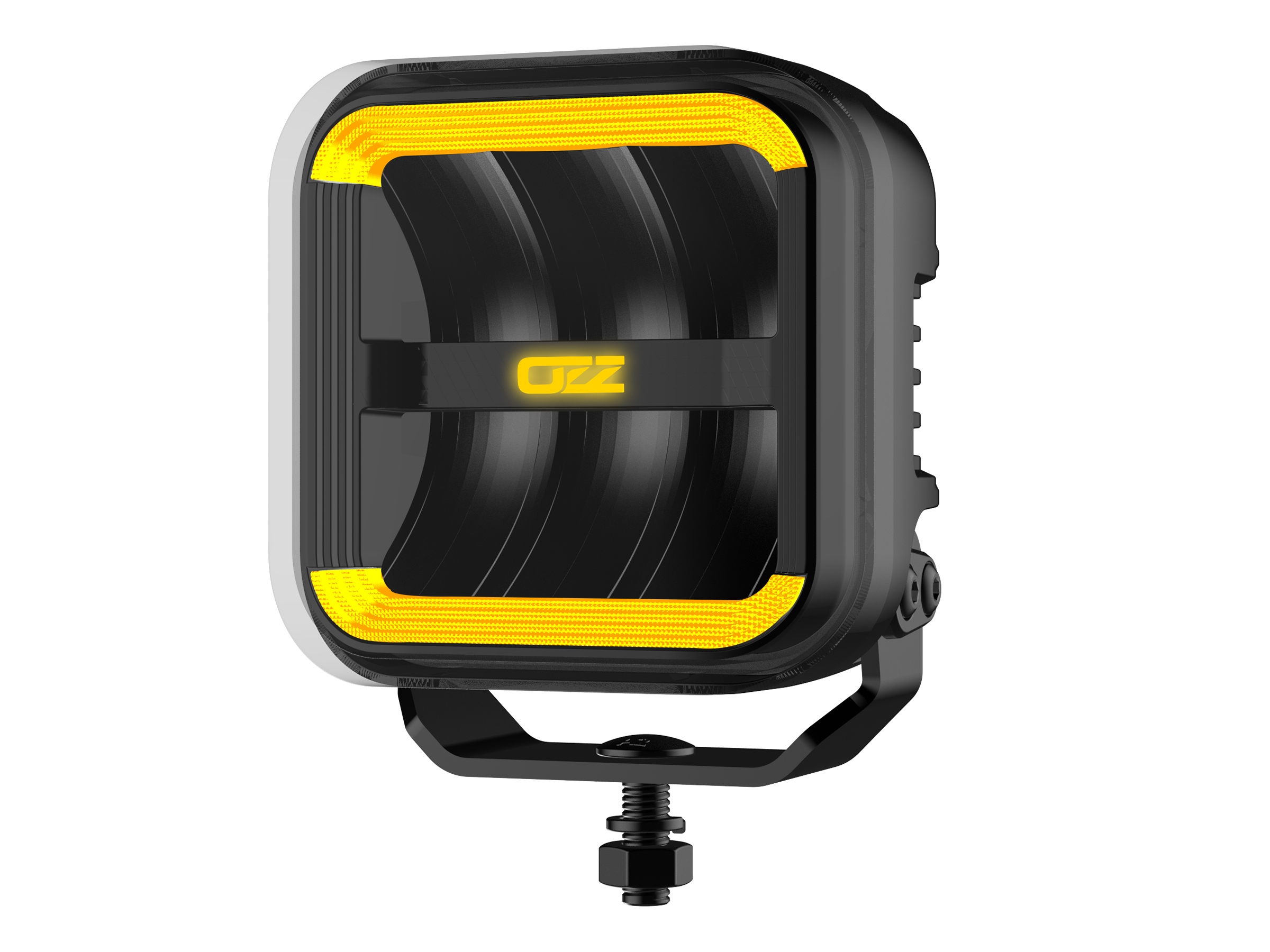 OZZ SQR 5" Square extraljus - Black - 3