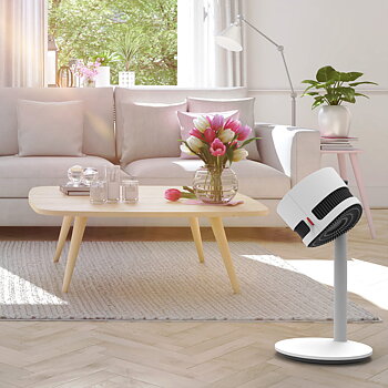 Boneco Air Shower golvfläkt F120 - elegant, tyst och stark stående fläkt 54 cm hög