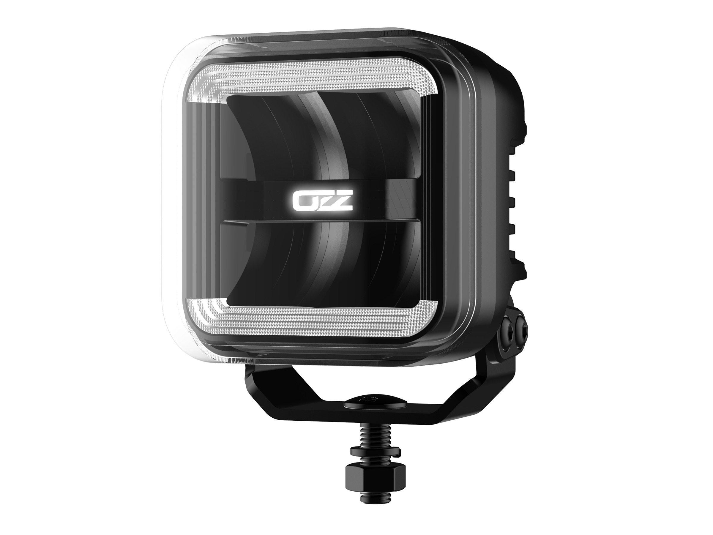 OZZ SQR 3" Square extraljus - Black - 2