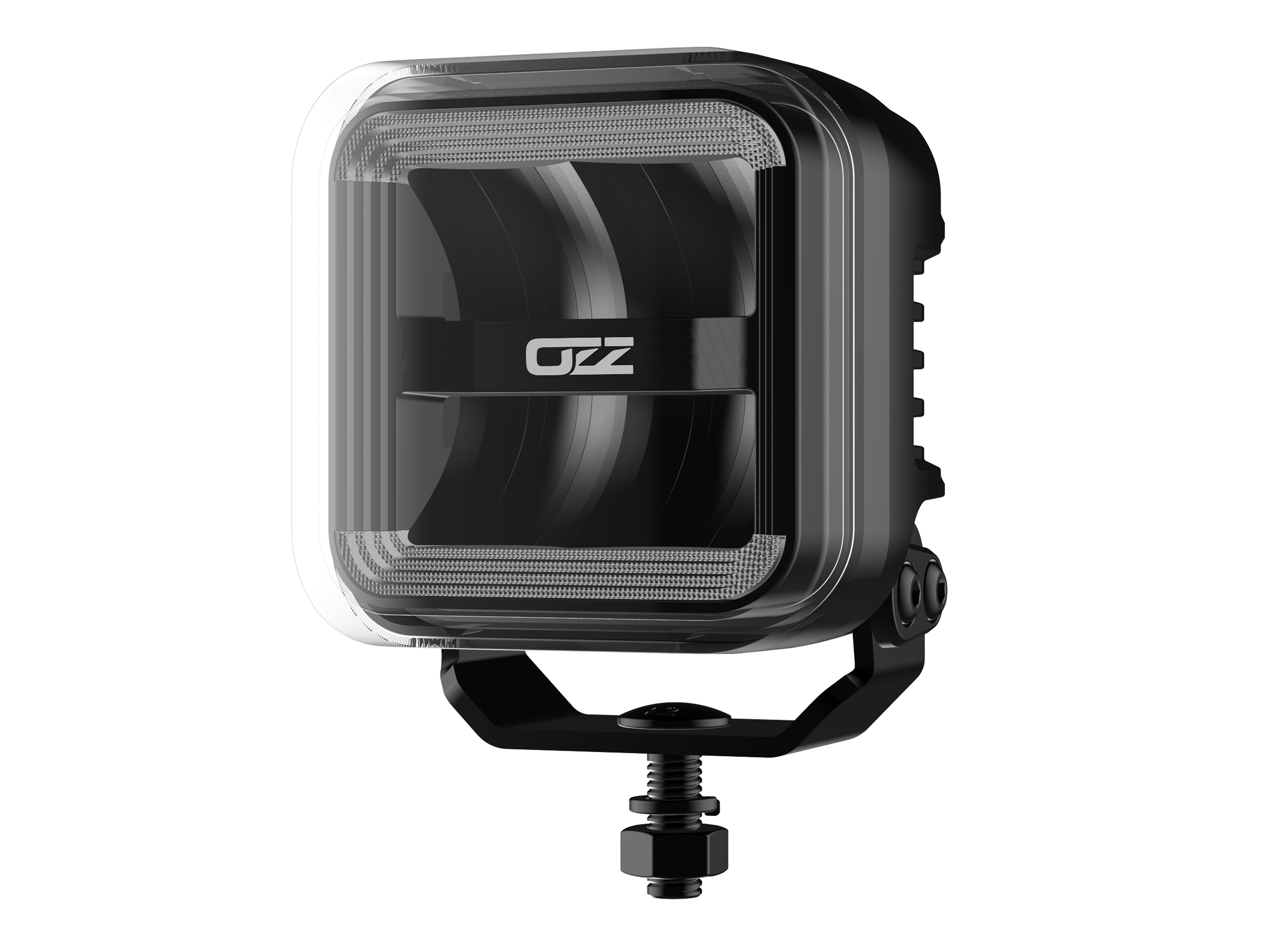 OZZ SQR 3" Square extraljus - Black - 3