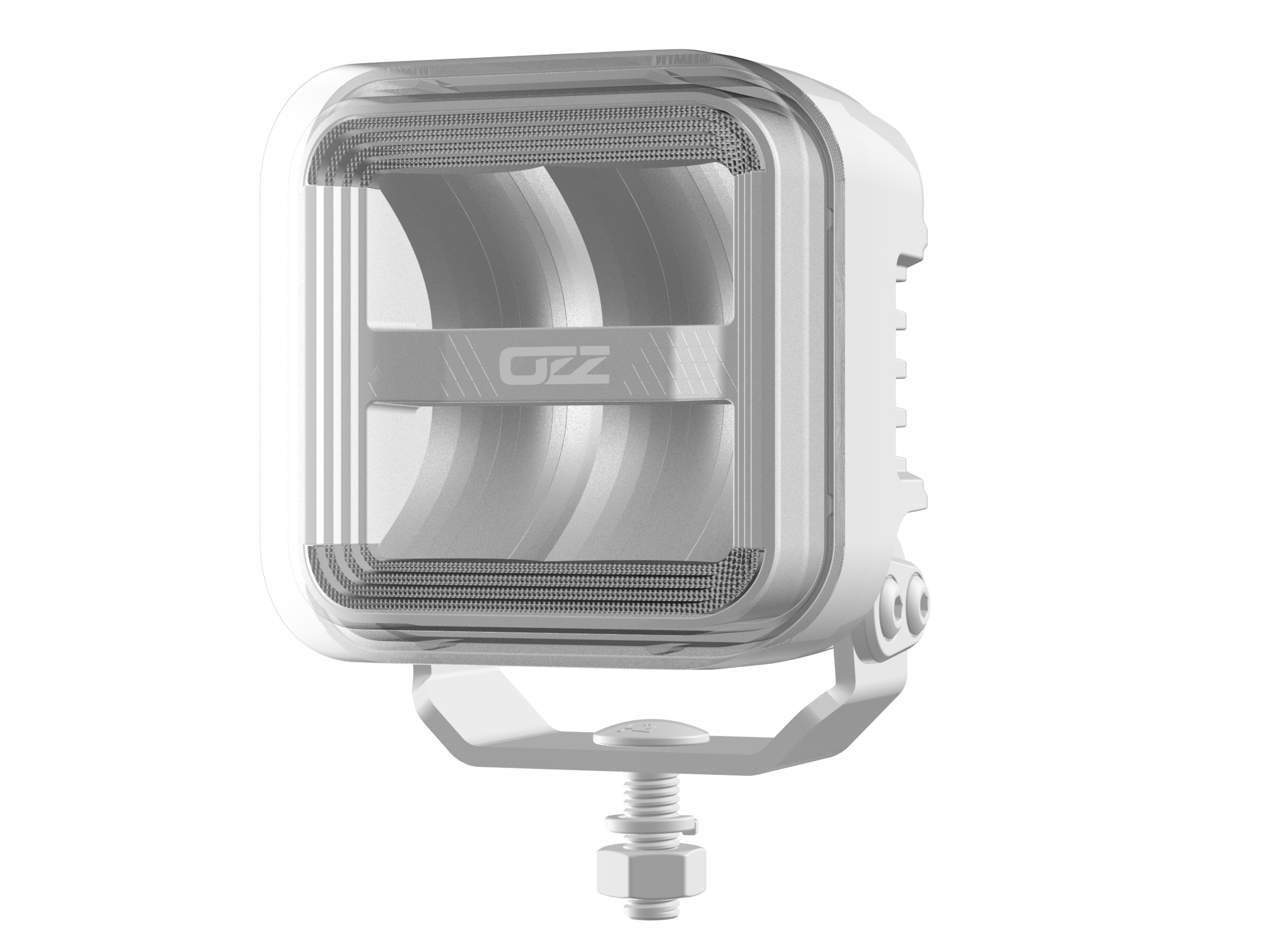 OZZ SQR 3" Square extraljus - White - 2