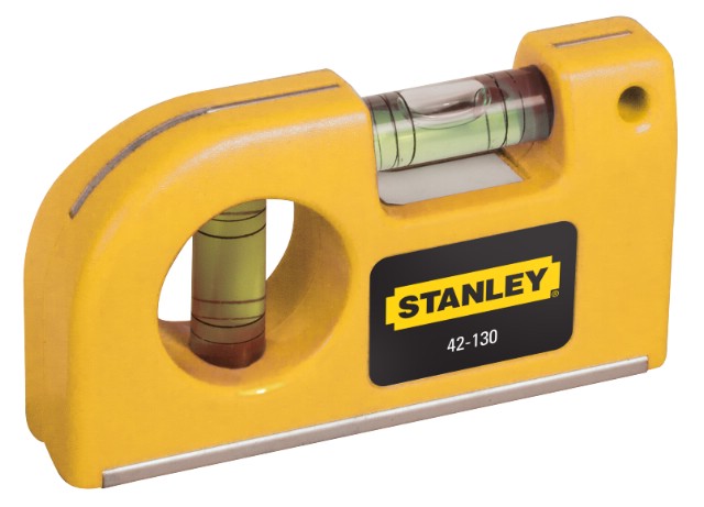Stanley Vattenpass, fickmodell 87 mm, magnetiskt, horizontell och verktikal, Stanely
