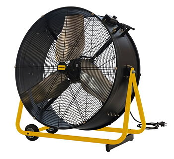 Mobil Industrifläkt 75 cm, 315W, 10200 m³/h, IP44, 360° Rotation, 2 Hastigheter, Master