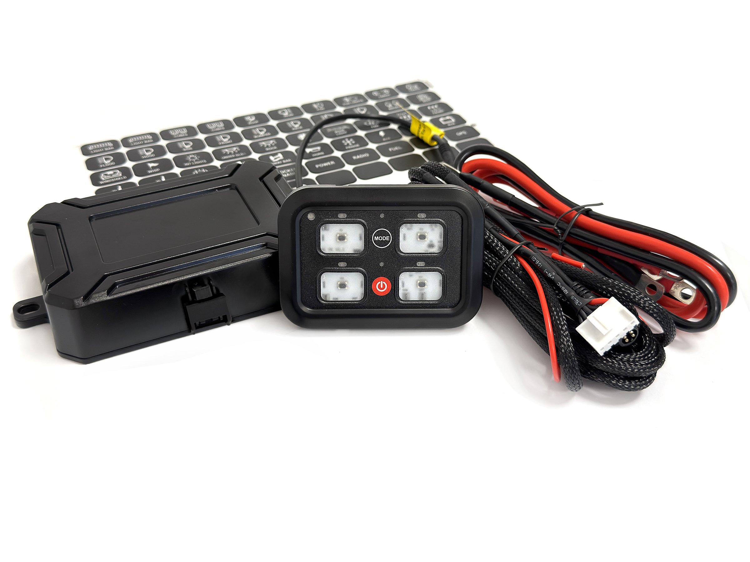 BriodTech Kontrollpanel 4 med reläbox 12/24 V - 2