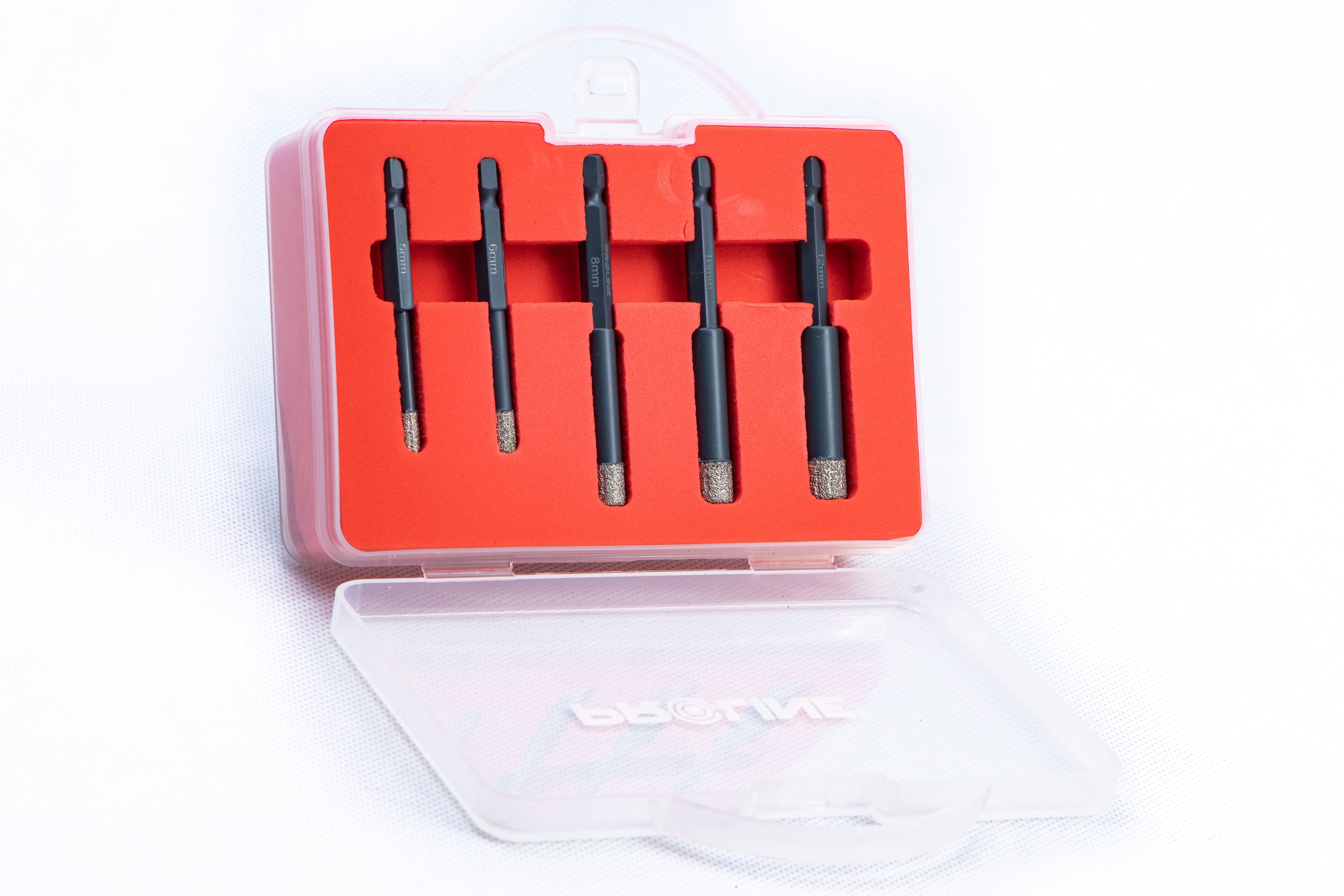 PROLINE TOOLS Hålsåg diamant 5-12 mm, sats 5 st, 1/4, Proline - 2
