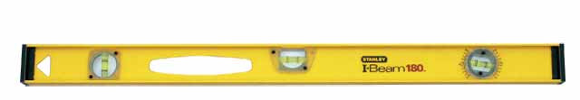 120 cm Vattenpass, Vinkel- och lutningsmätare STANLEY FatMax i Beam, 3 libeller, gul