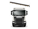 PT-OZZ XB1 P52" för Scania NG ovanför solskyddet