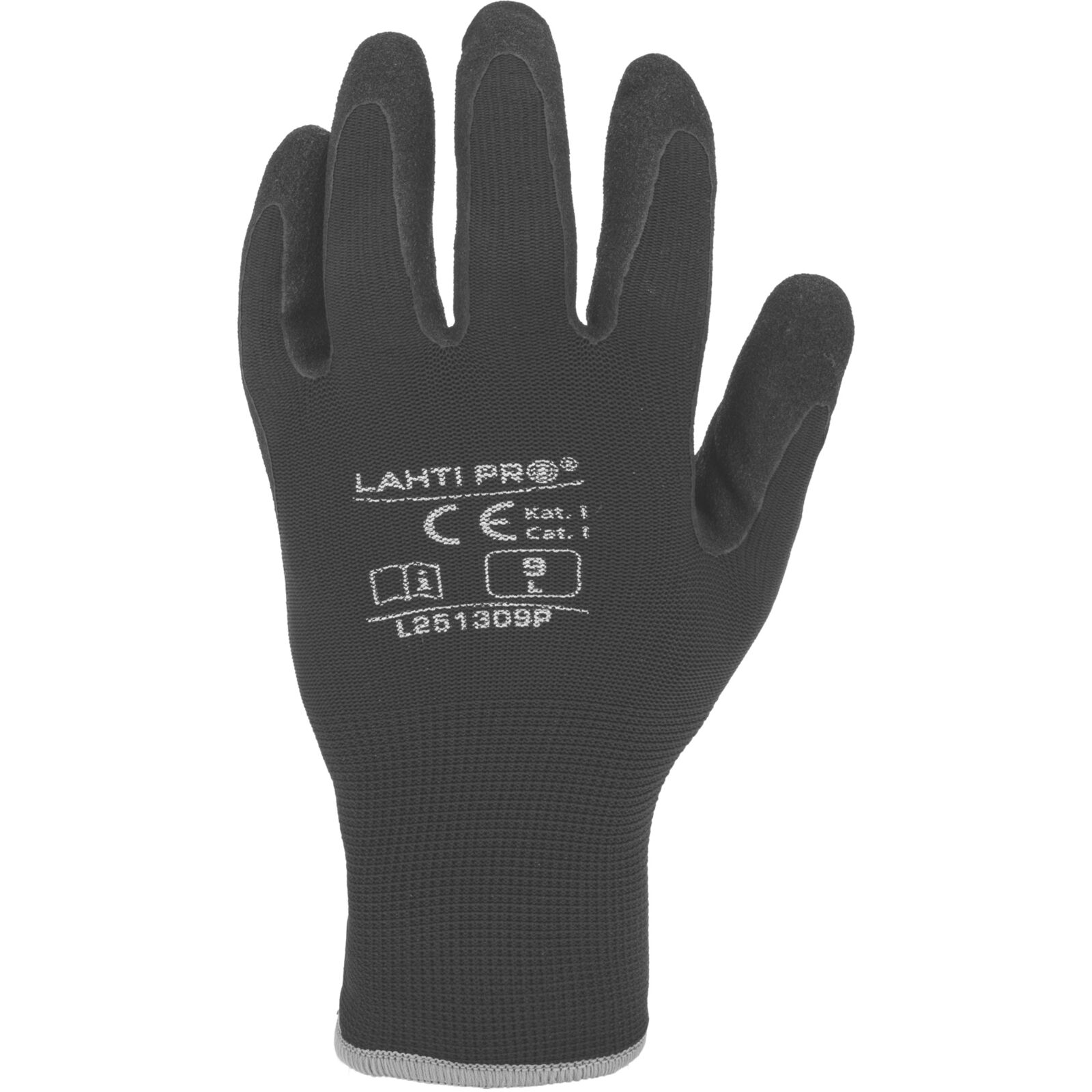 LahtiPro Handskar, vadderade skyddshandskar, nitril, svarta, CE, LAHTI (Handskestorlek : 11 [XXL] Handlängd 21,5cm Omkrets 27,9cm) - 2