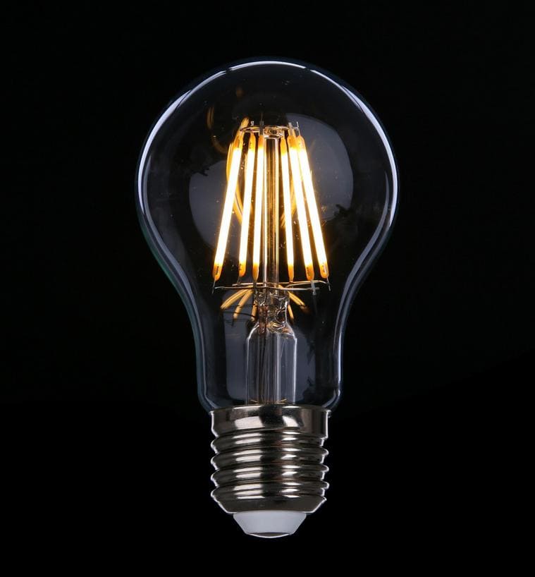 Vintage glödlampor LED E27 6W (motsvarar 60W) 720lm, 2700K varmt gulaktigt ljus, 4st - 2