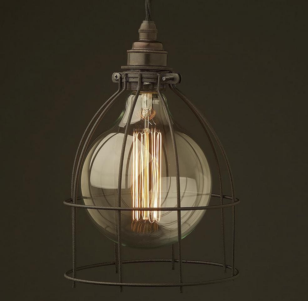 Vintage glödlampor E27 G12040W Edison 250lm, 2500K varmt gulaktigt ljus, 4st - 2