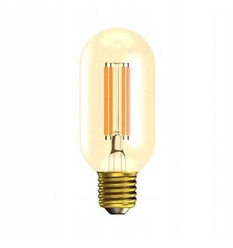 Vintage glödlampor LED E27 T44 4W 360lm, 2500K varmt gulaktigt ljus, 4st
