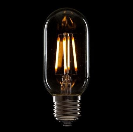 Vintage glödlampor LED E27 T44 4W 360lm, 2500K varmt gulaktigt ljus, 4st - 3