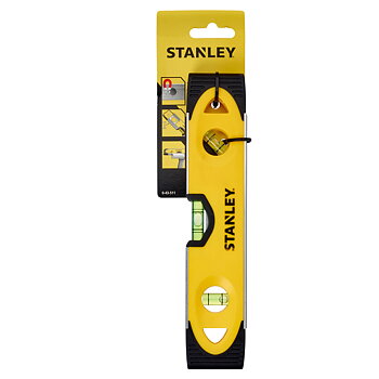 Vattenpass STANLEY TOPRPEDO SHOCKPROOF, magnetiskt, 3 libeller, slagtålig
