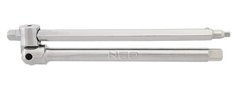 Neo Tools Hylsförlängare ledad/vinklingsbar 250 mm 1/2, 3/8, 1/4, NEO