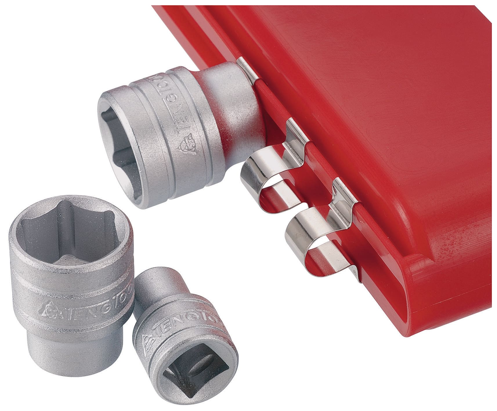 Hylsnyckelsats med spärrskaft 1/413 delar 4-13 mm, TENG Tools - 3