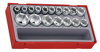 Hylssats 1/2 HEX 10-32 mm, TENG Tools