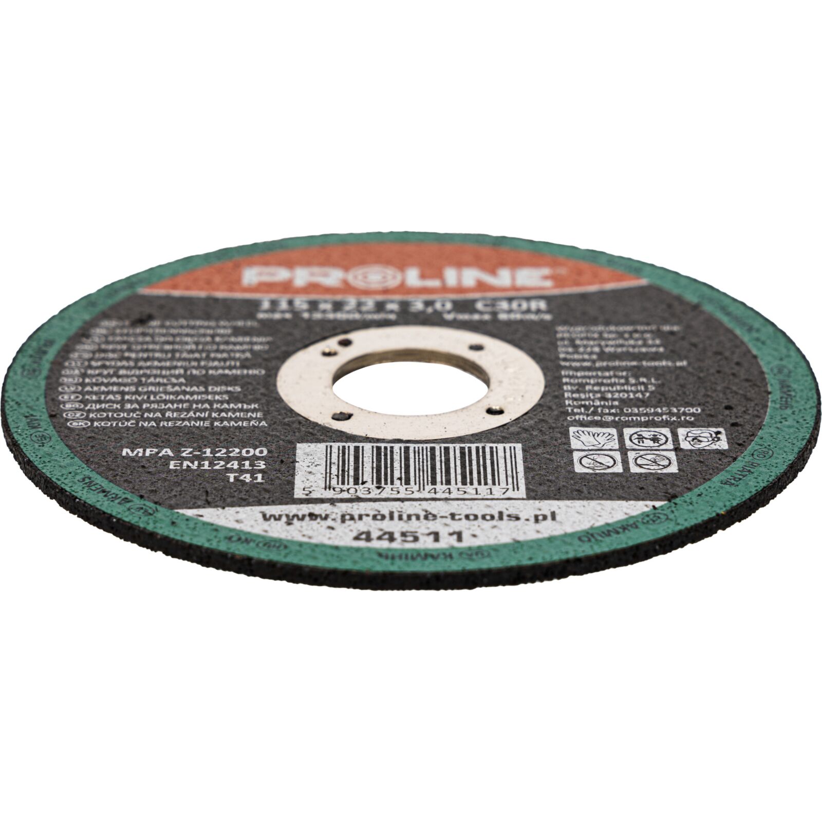 PROLINE TOOLS Kapskivor för Sten T41115 x 3.0 x 22C30R, Proline - 2